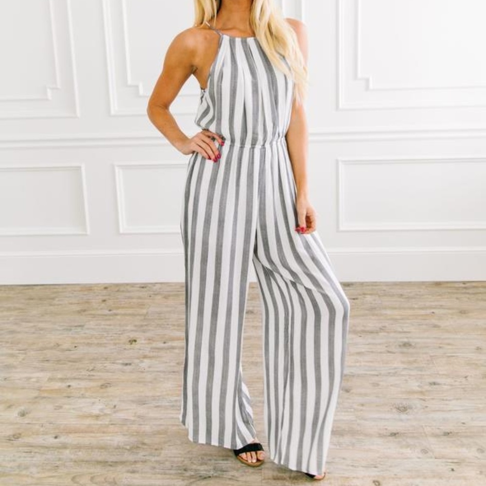 Stripped jumpsuit
